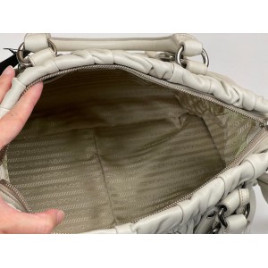 PRADA BN1336 NAPPA GAUFRE FULL LEATHER SHOPPING BAG [NEW]